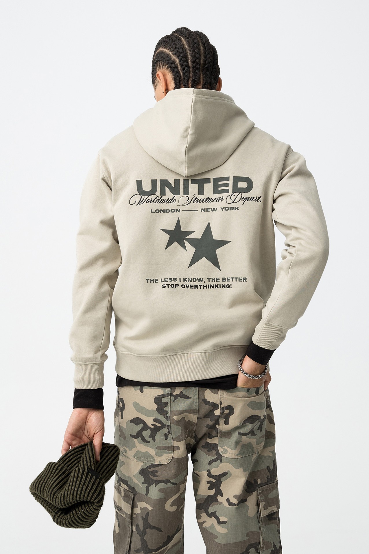 Hoodie beige "United"