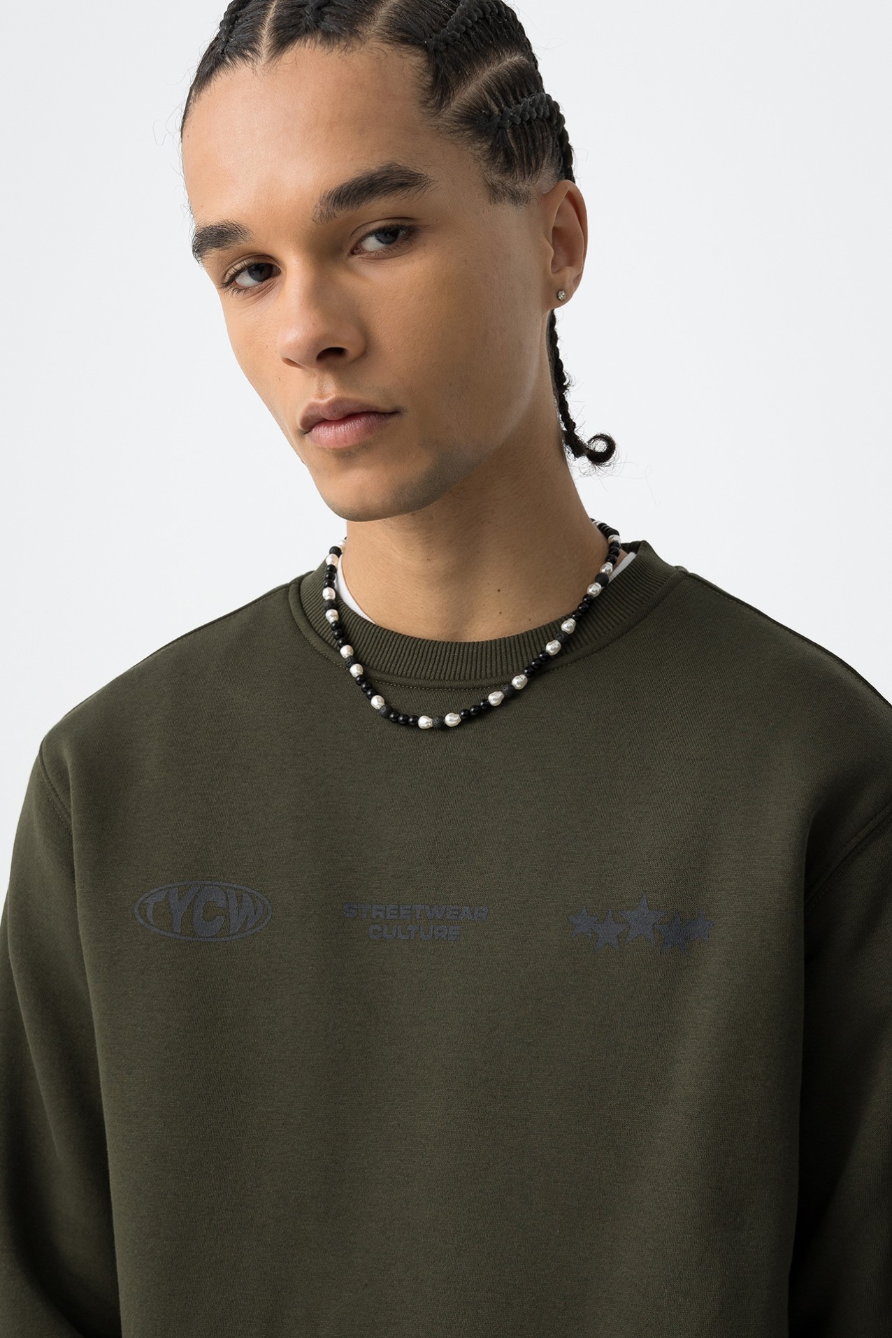 Sweatshirt Caqui Casual