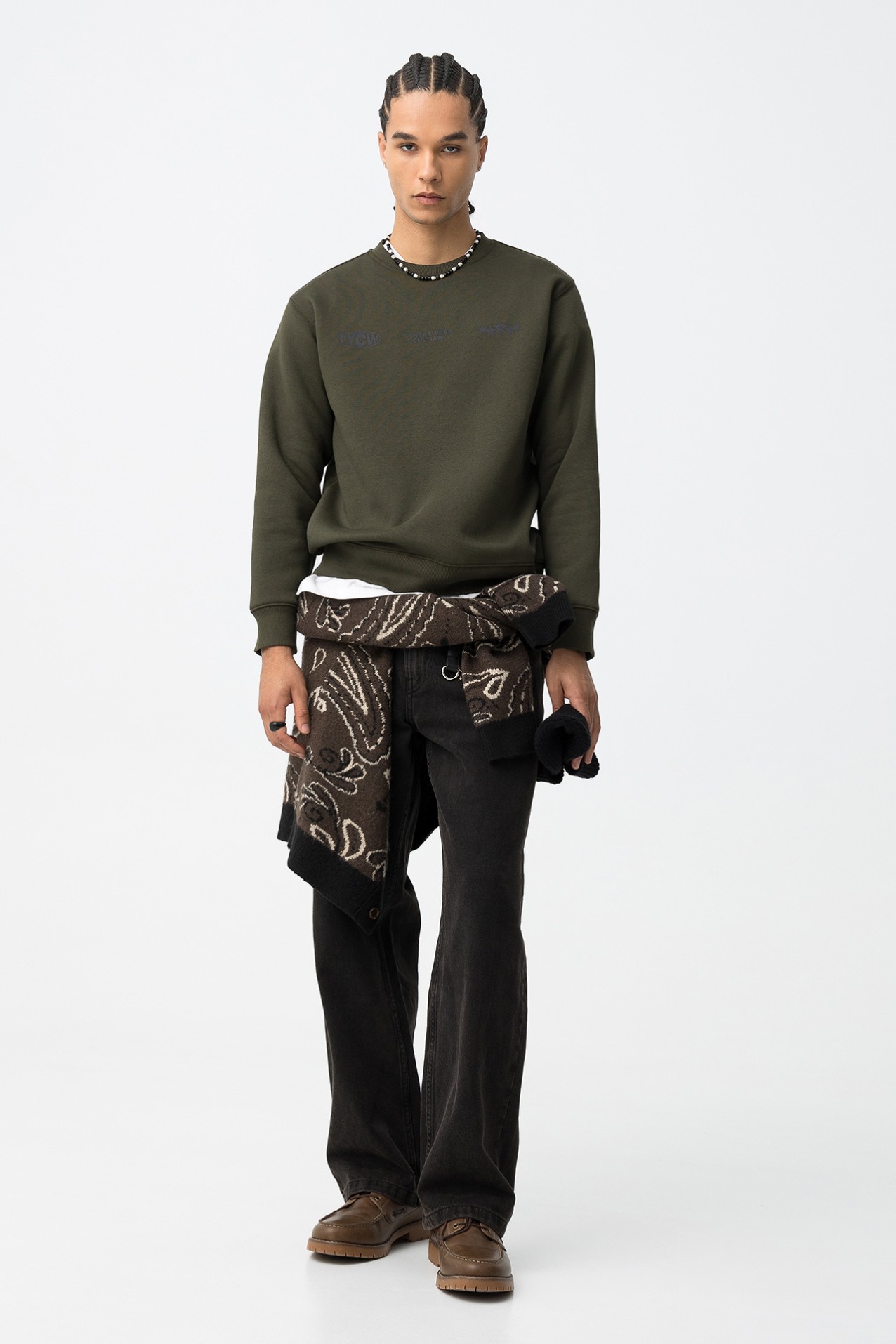 Sweatshirt Caqui Casual