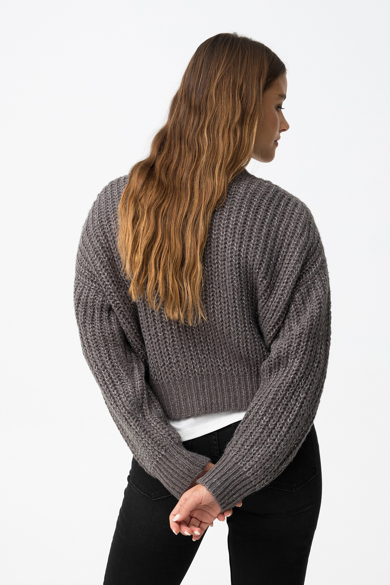 Camisola Oversized com Fio Metlico