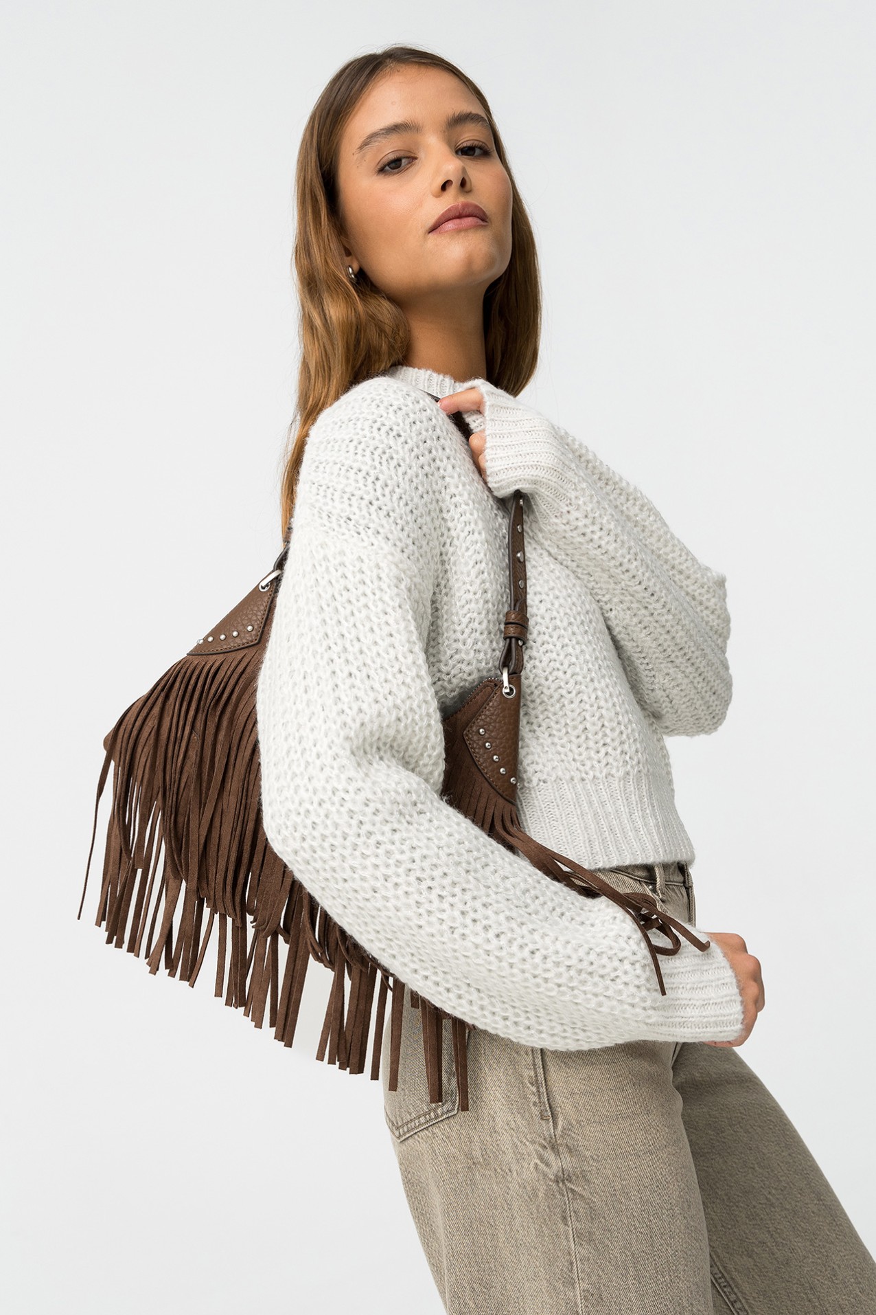 Camisola Oversized com Fio Metlico