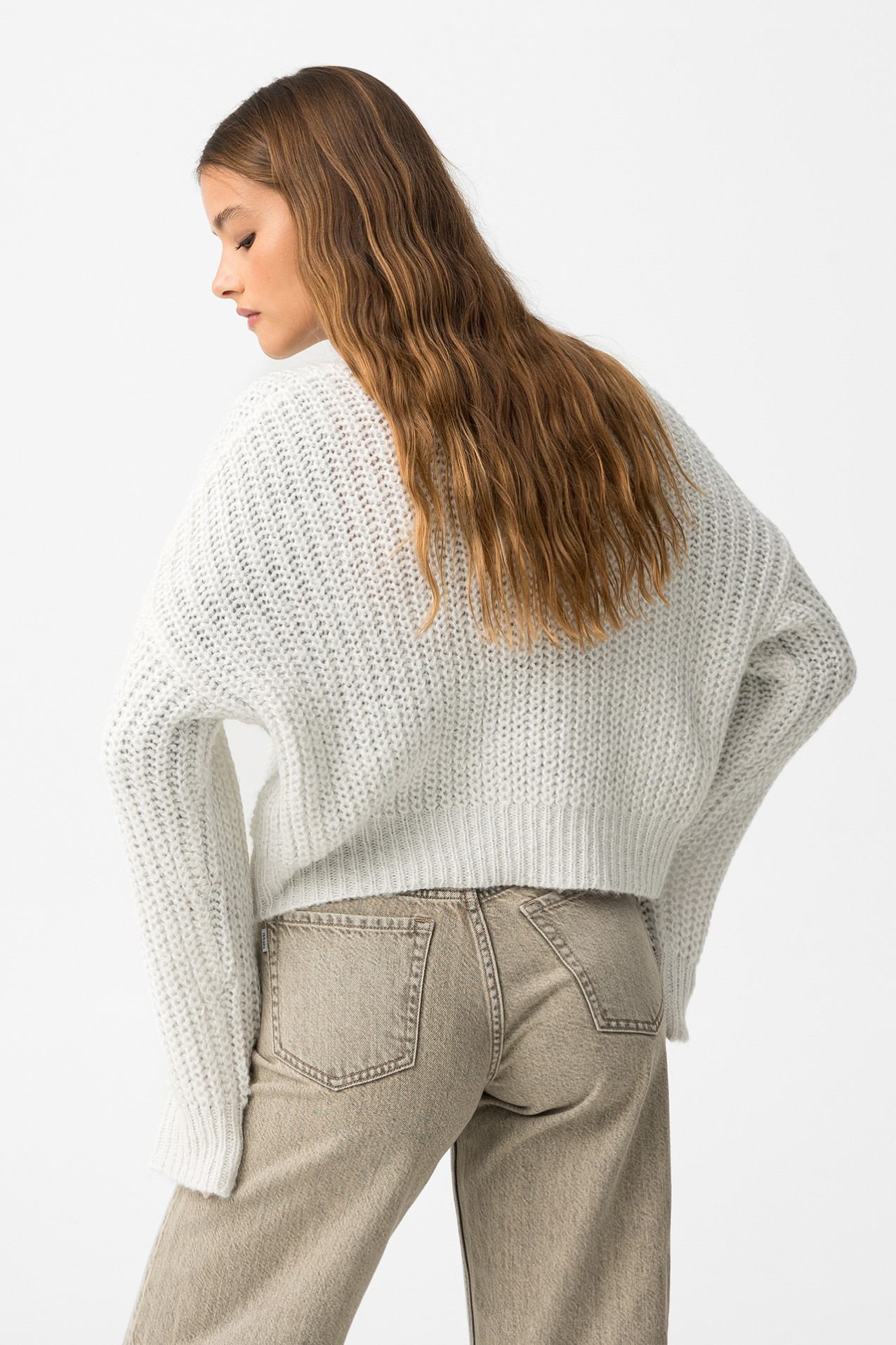 Camisola Oversized com Fio Metlico