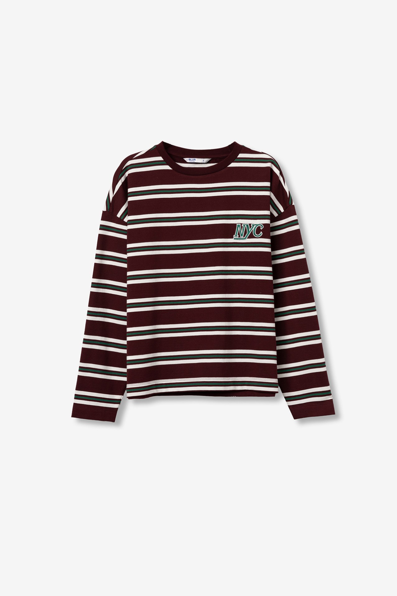 Bordeaux Striped Sweatshirt
