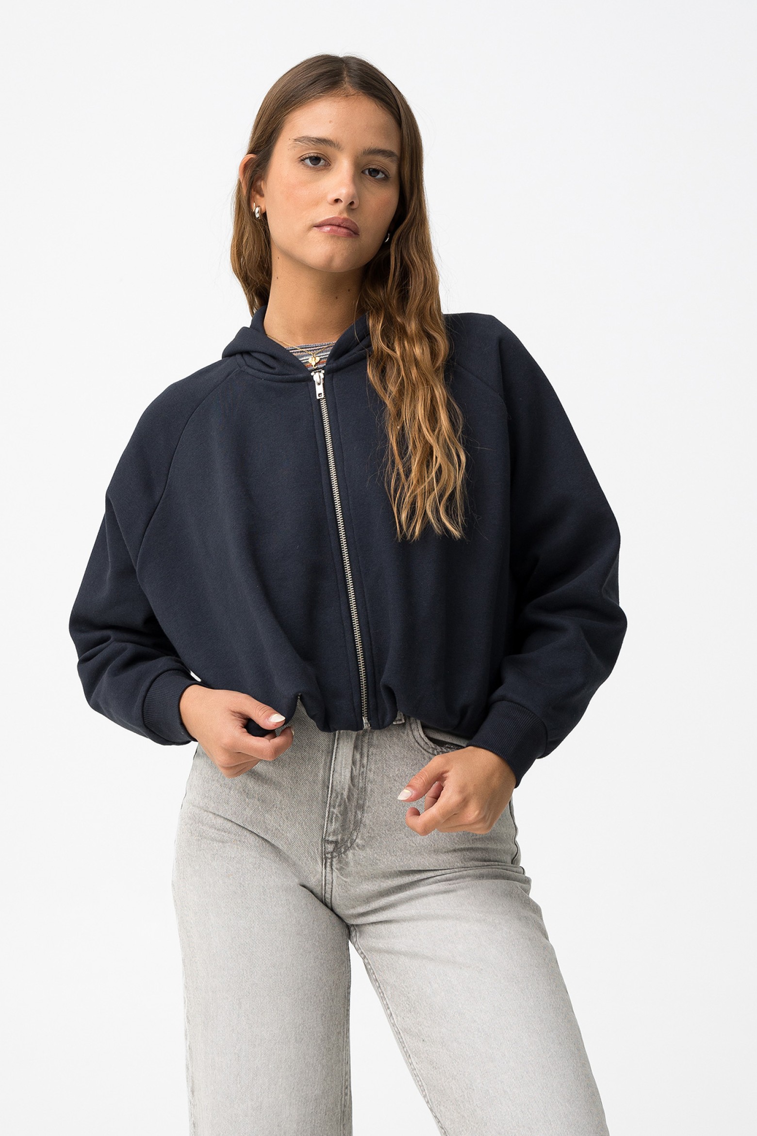 Casaco Oversize Azul Escuro