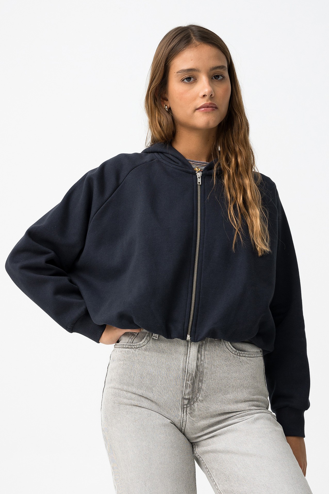 Casaco Oversize Azul Escuro
