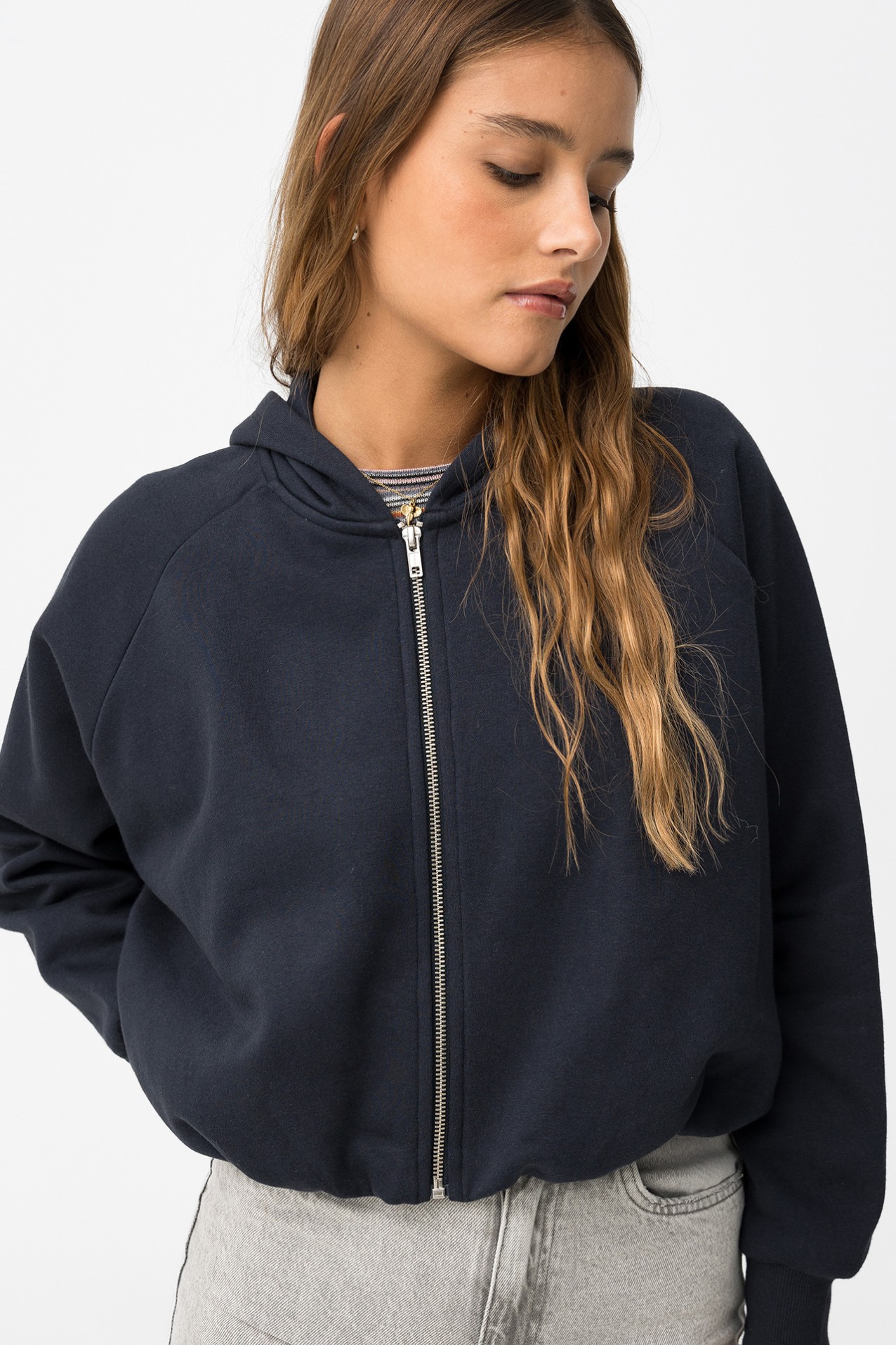 Casaco Oversize Azul Escuro