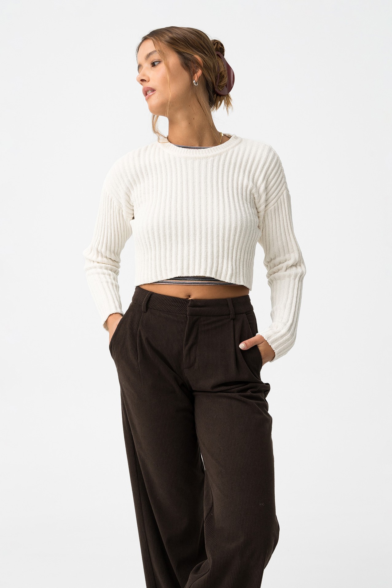 Camisola Cropped Relaxed Fit
