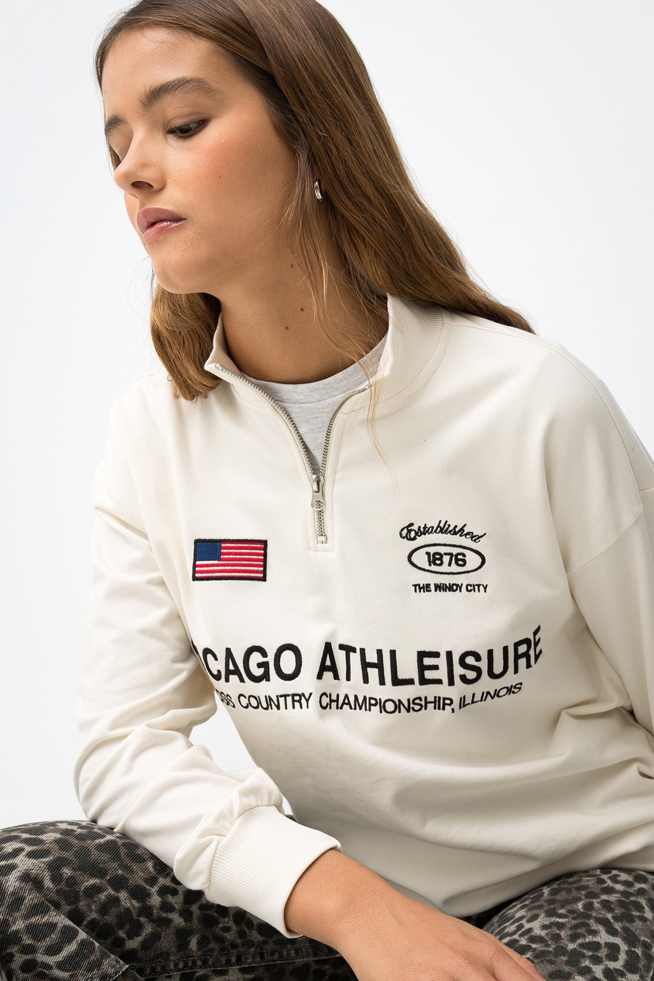 Sweatshirt Relaxed Branca