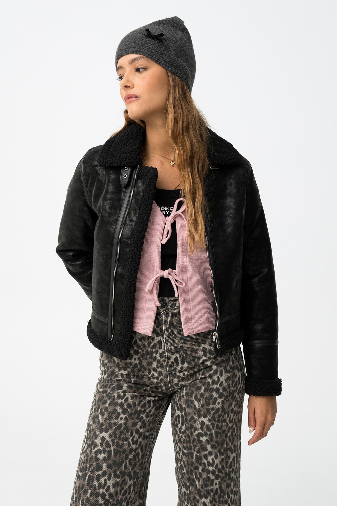 Casaco Biker Combinado