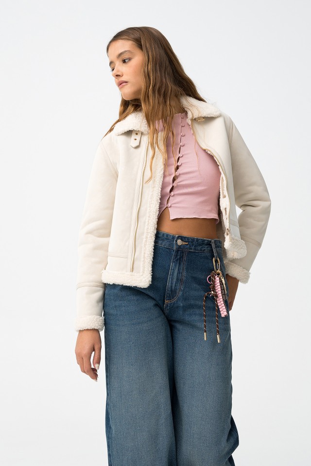 Casaco Biker Combinado