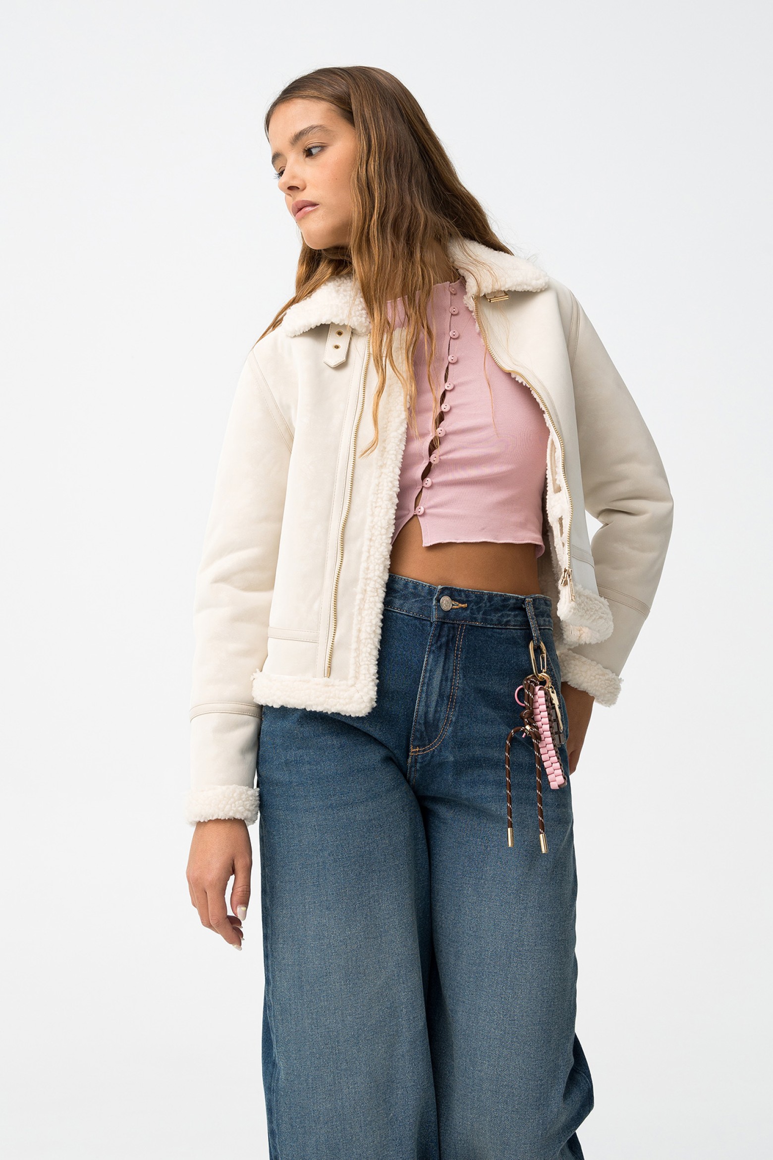 Casaco Biker Combinado