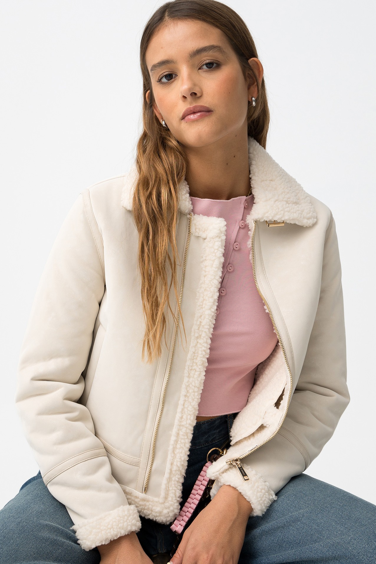 Casaco Biker Combinado