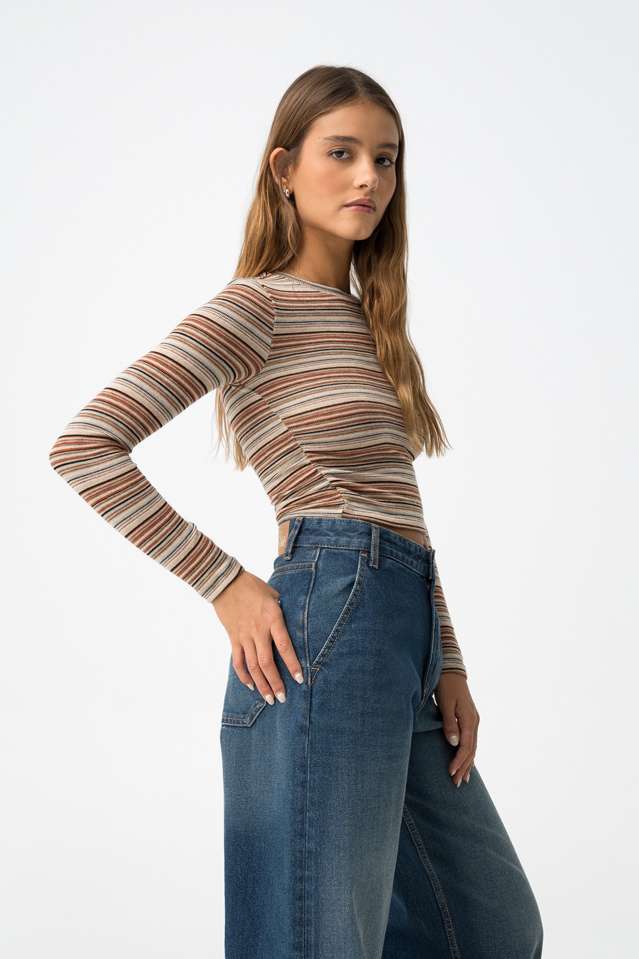 Camiseta rayada super slim