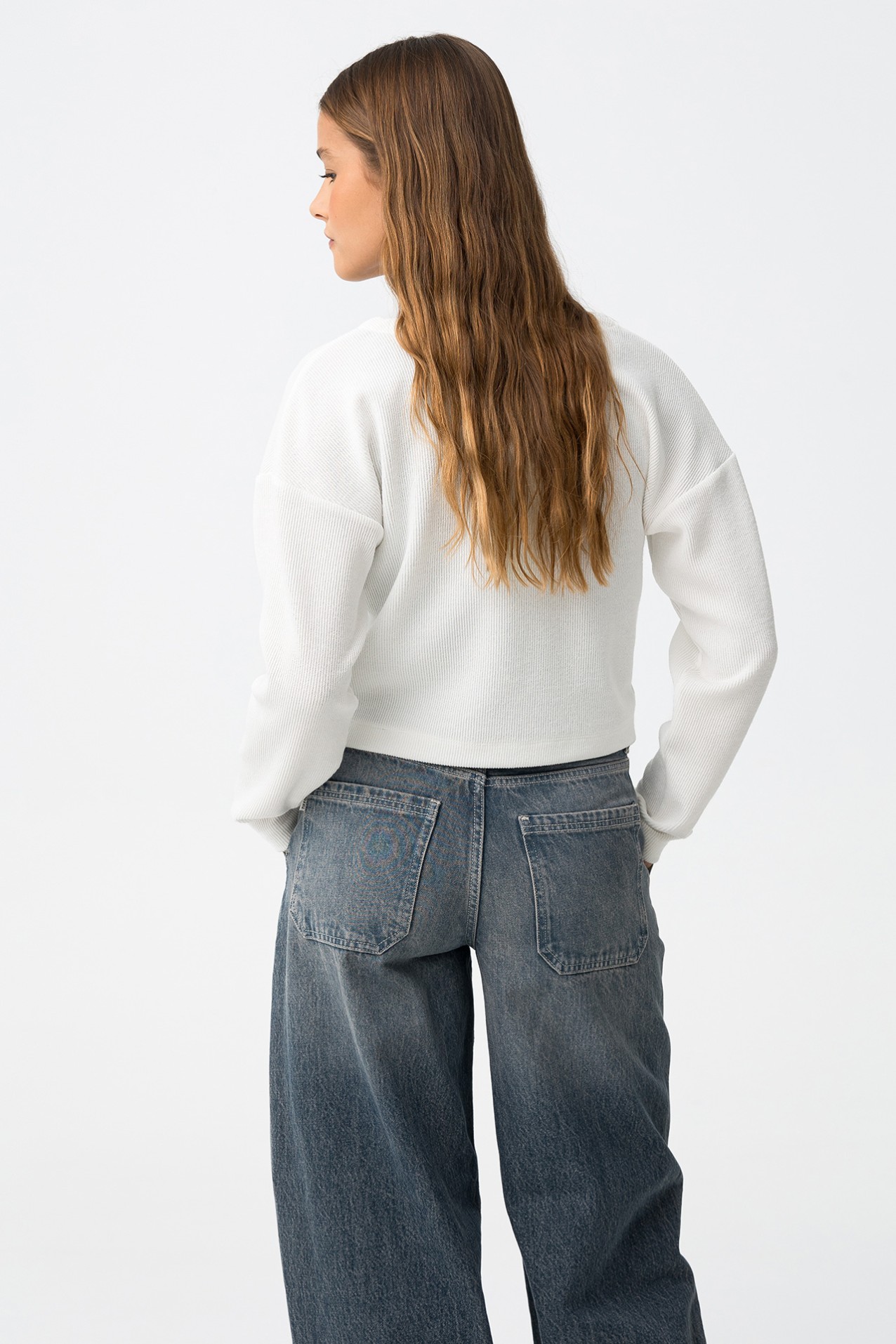 Casaco Branco com Laos