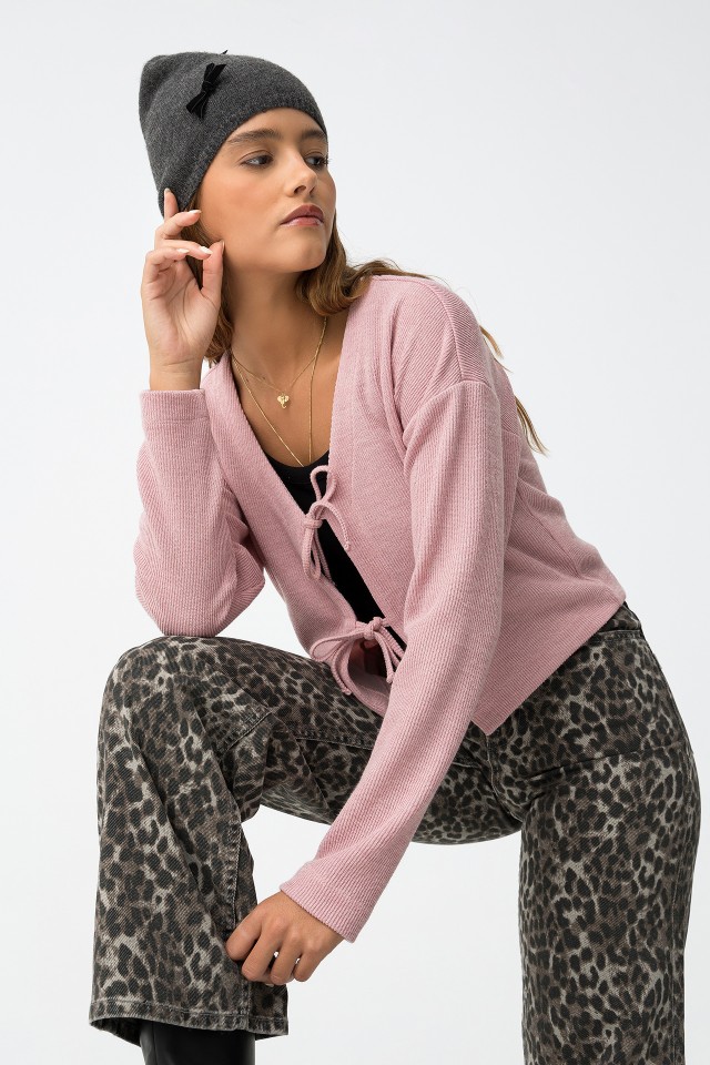 Casaco Rosa com Laos