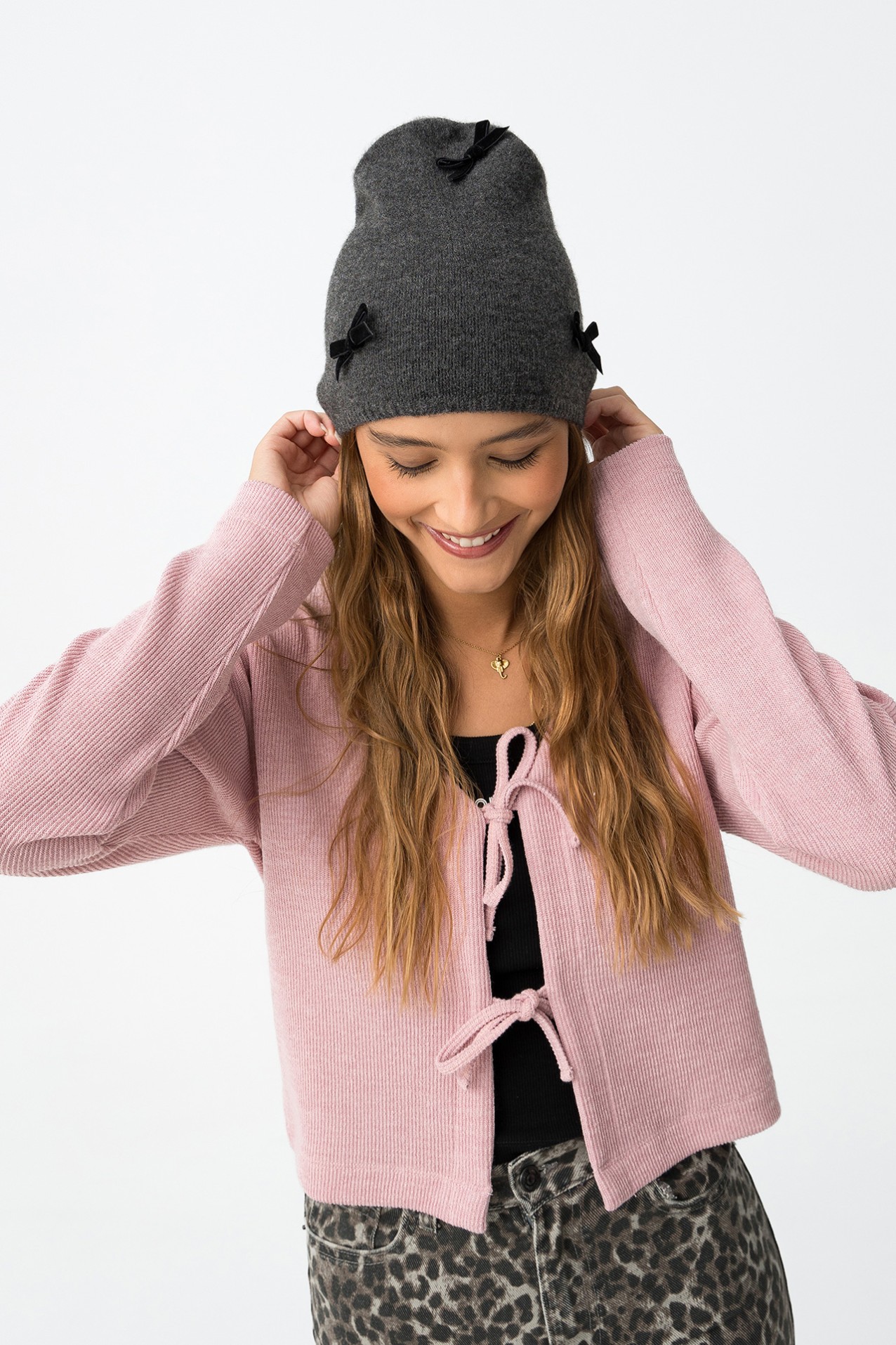 Casaco Rosa com Laos