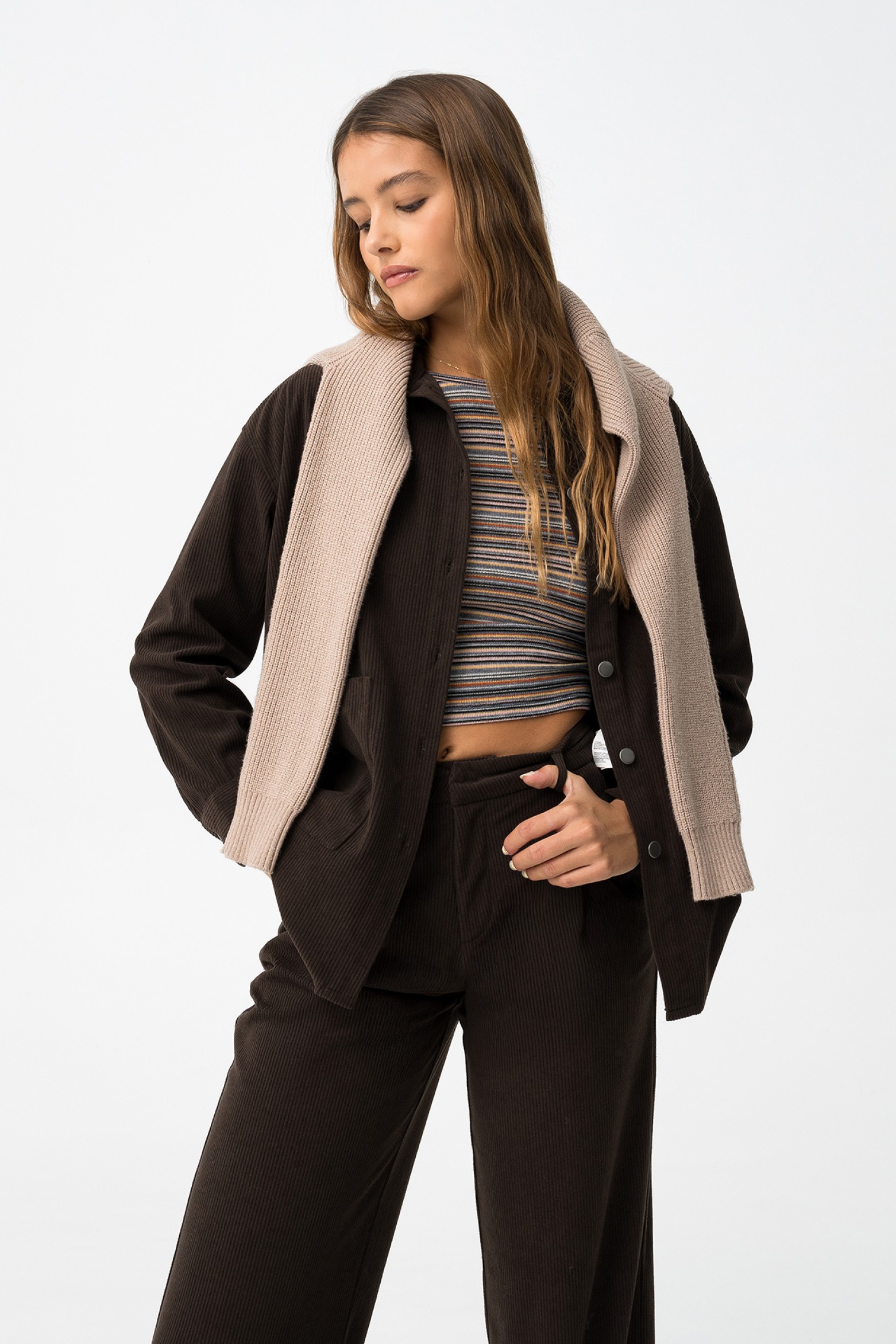 Camisa Oversize Chocolate