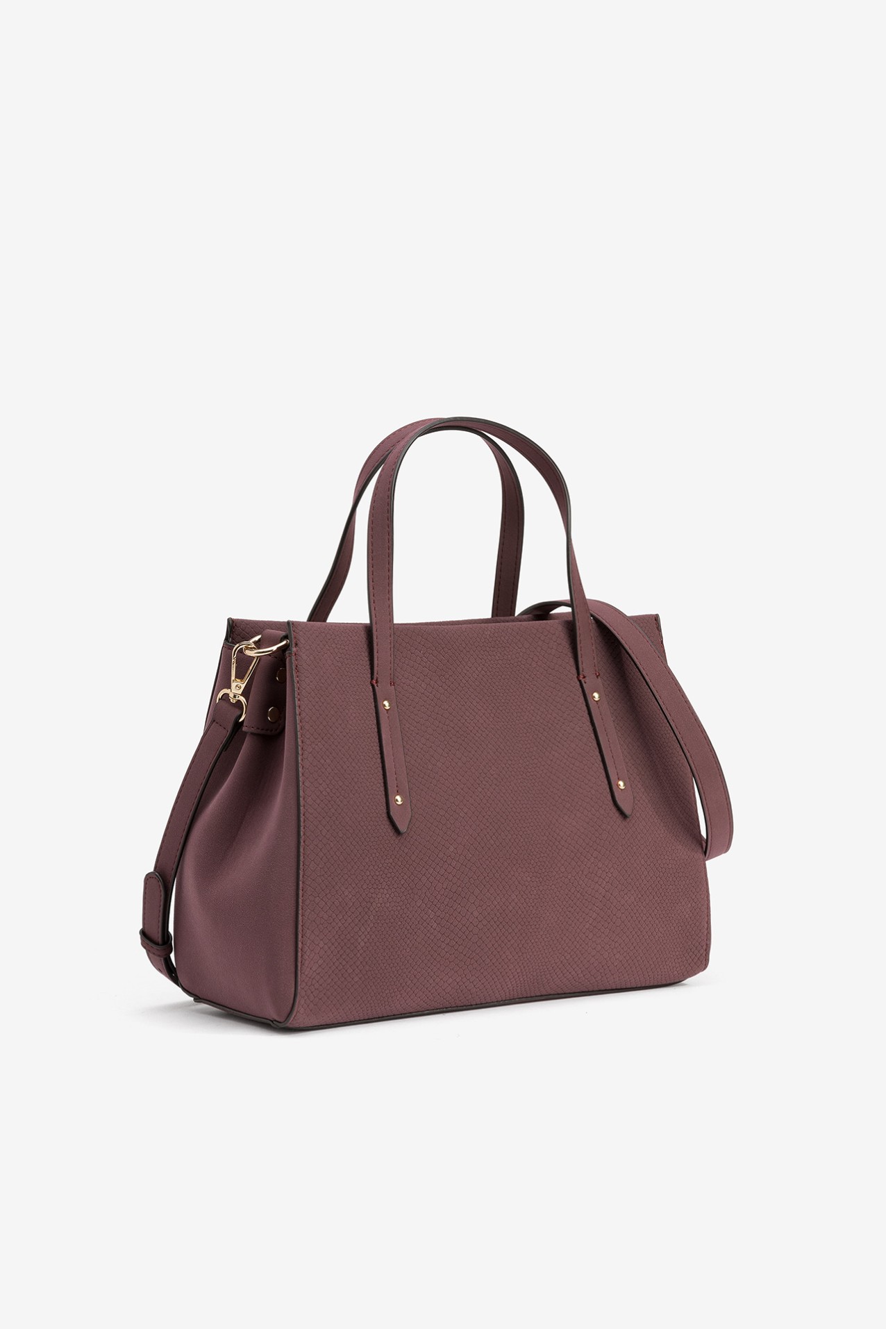 Studded Burgundy Handbag