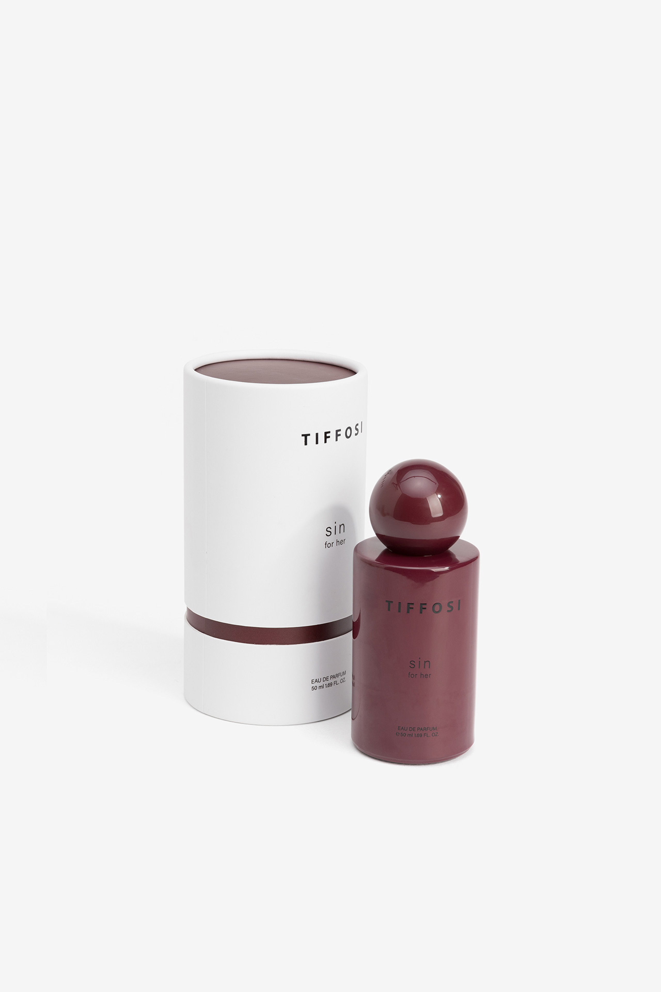 Perfume cor-de-vinho elegante