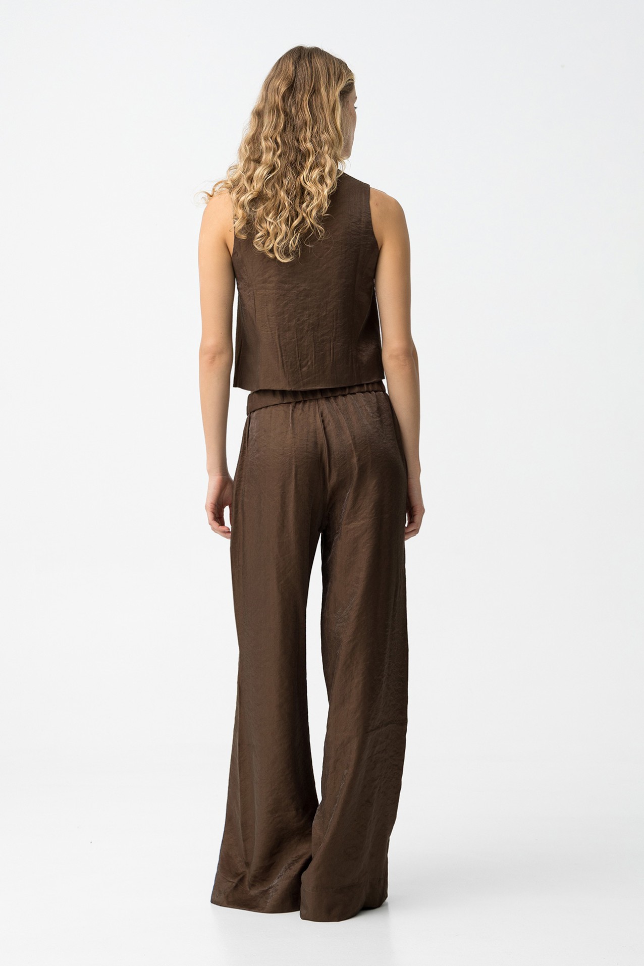 Dark Brown Palazzo Pants