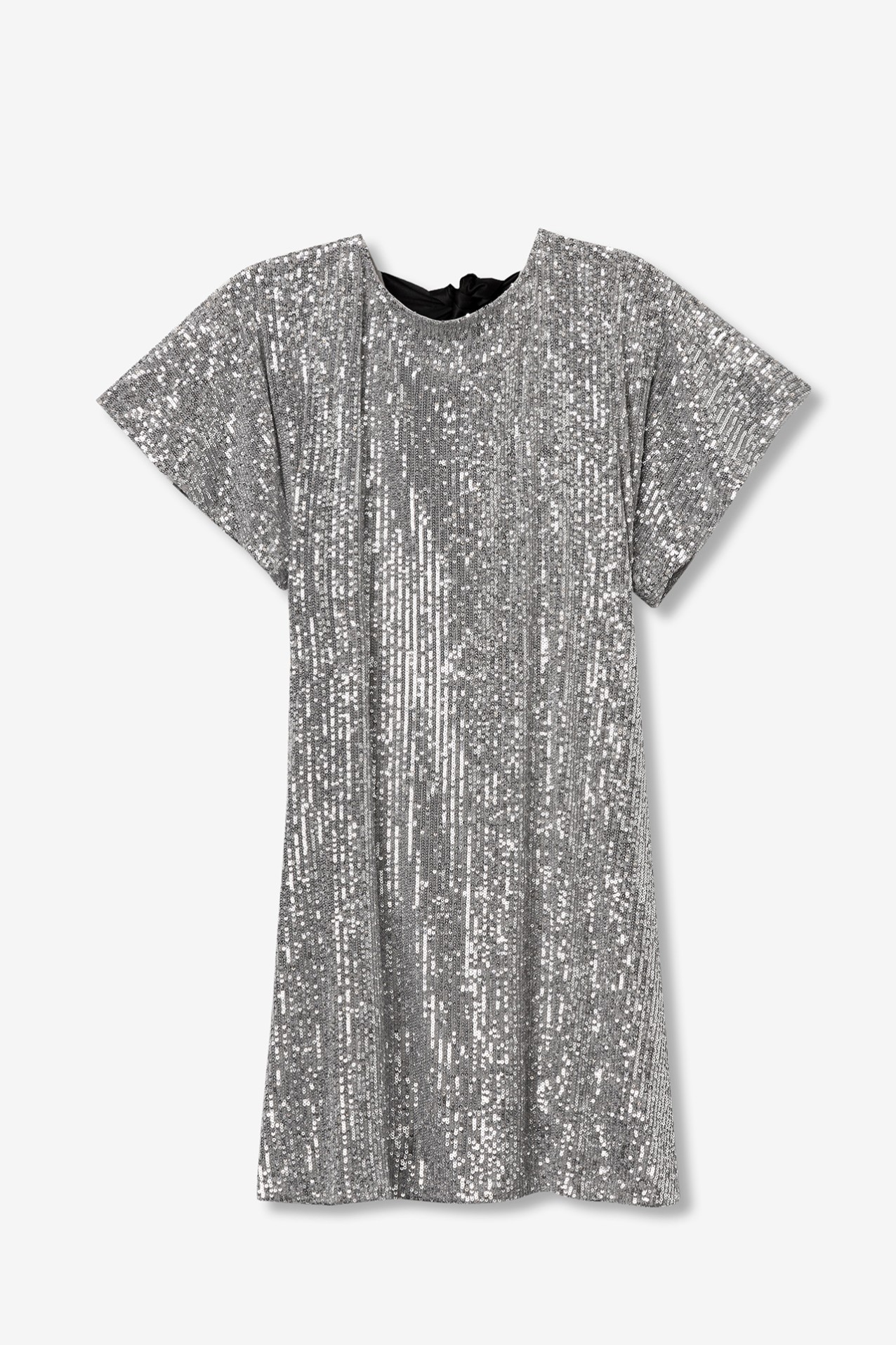 Vestido prateado elegante