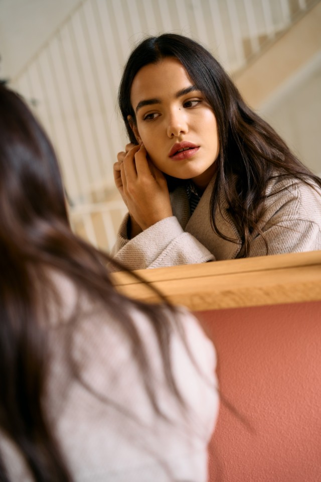 Casaco de lapela larga