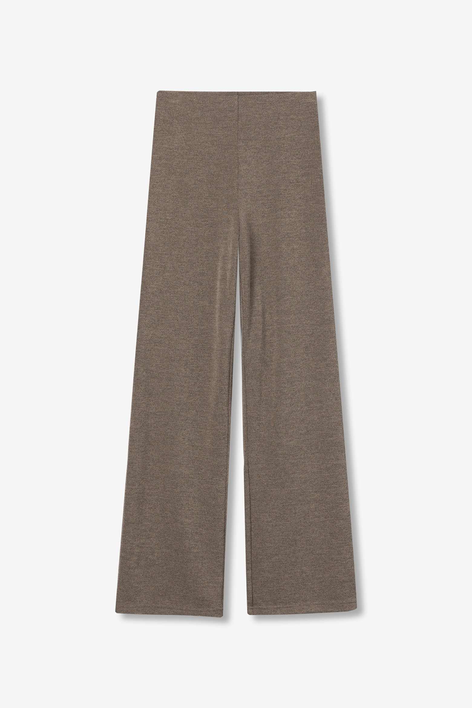 Beige Wide-Leg Trousers
