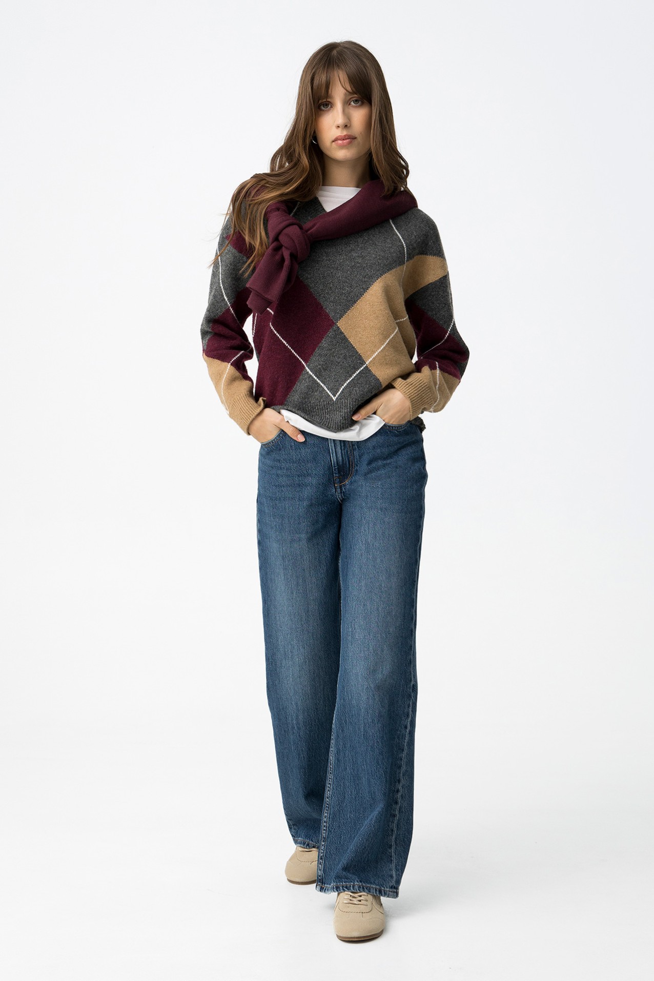 Jeans Bonnye Wide Leg de Tiro Alto