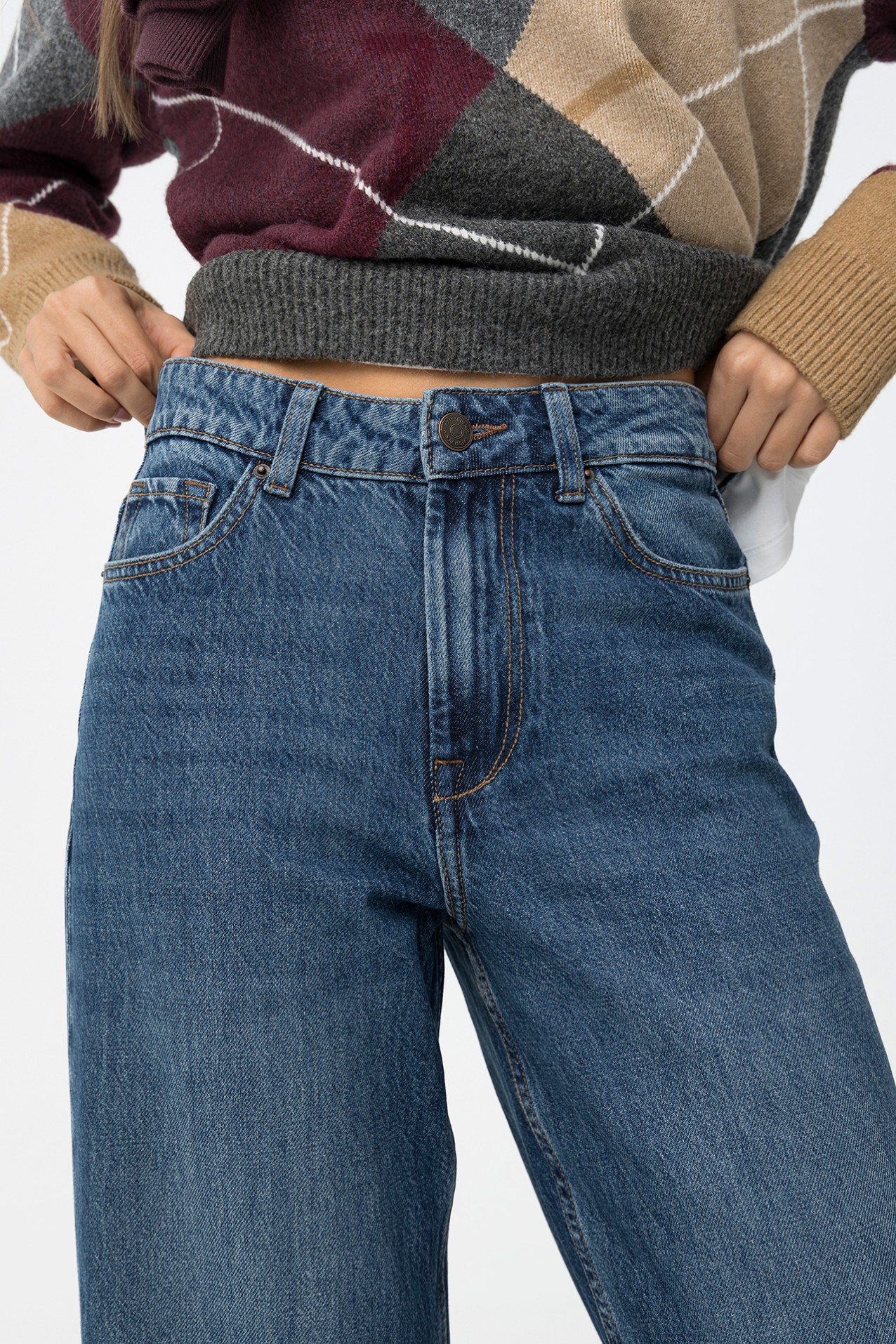 Jeans Bonnye Wide Leg de Tiro Alto