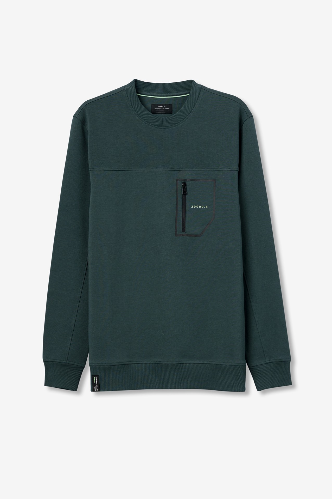 Sweatshirt com bolso de z�per