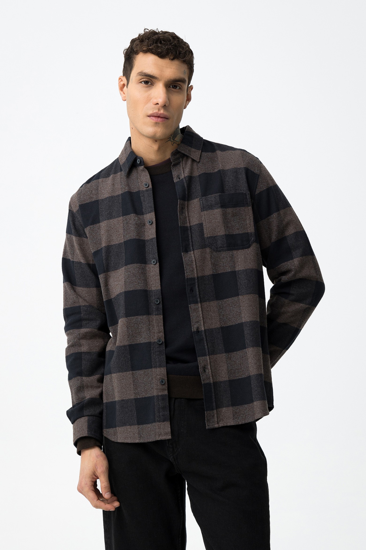 Camisa Regular Fit a Cuadros