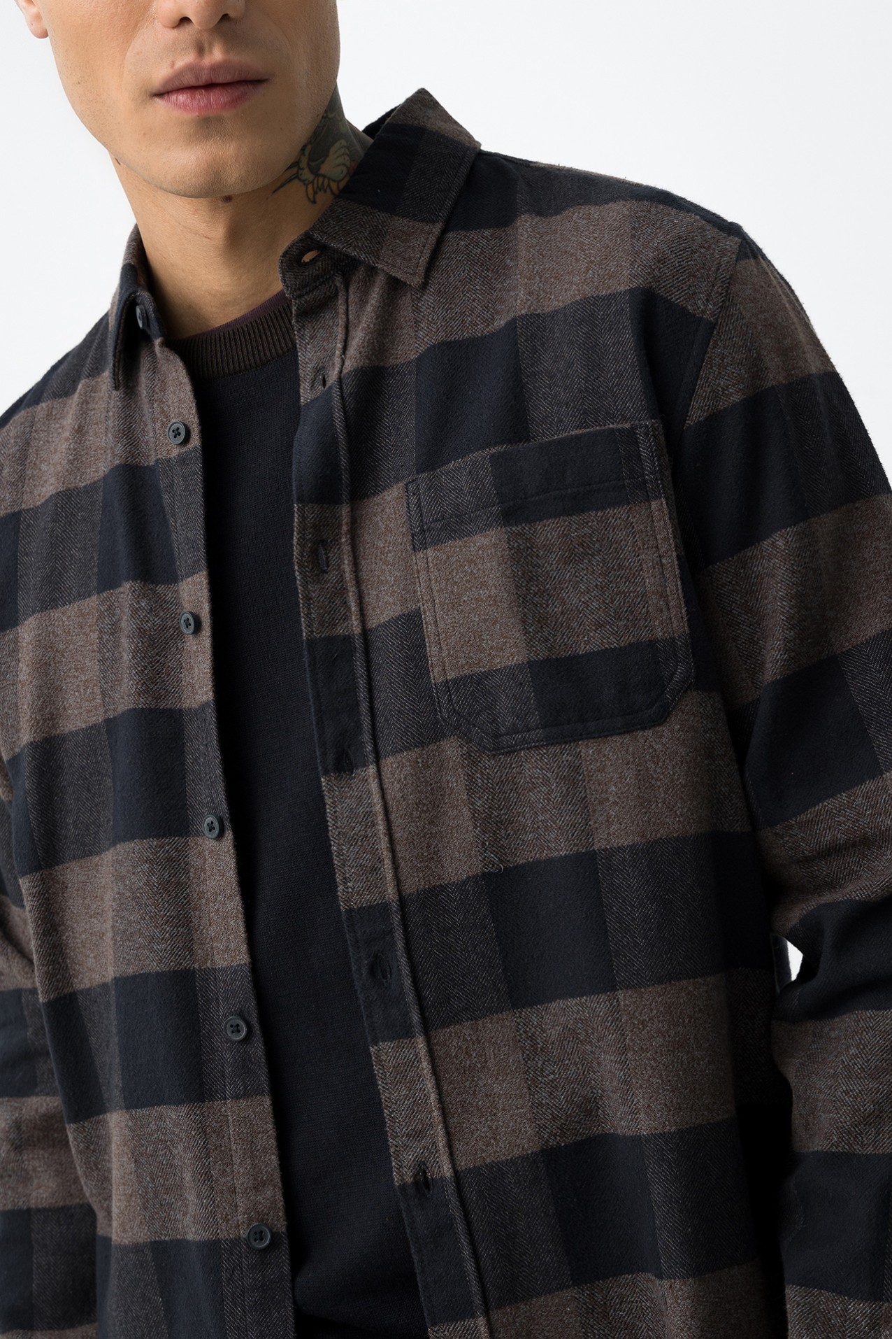 Camisa Regular Fit a Cuadros