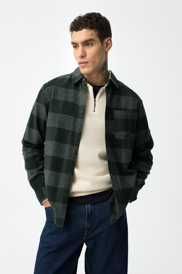 Camisa Regular Fit a Cuadros