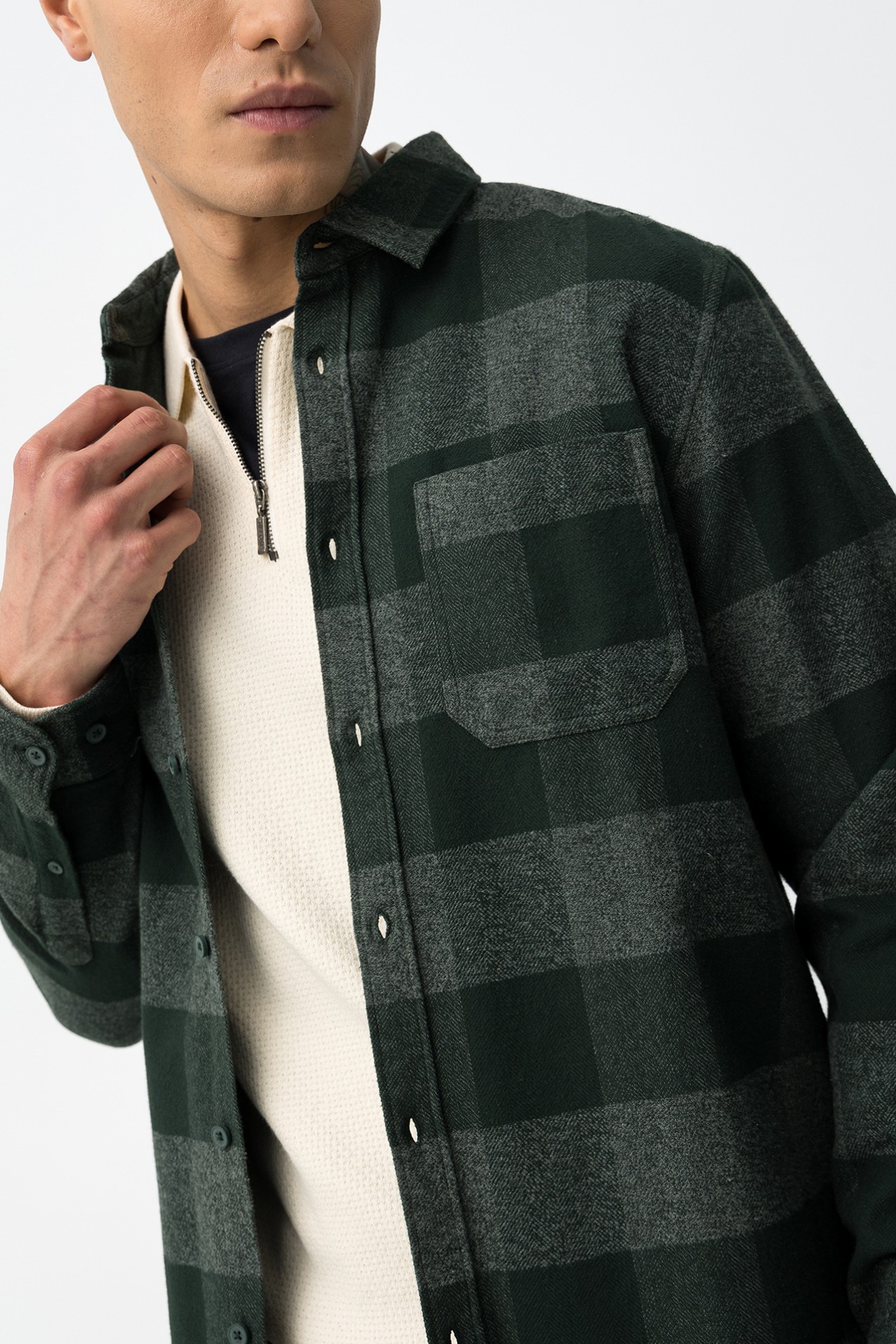 Camisa Regular Fit a Cuadros