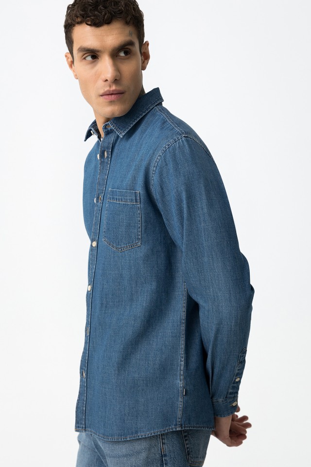 Regular Fit Denim Shirt Regular Fit Denim Shirt