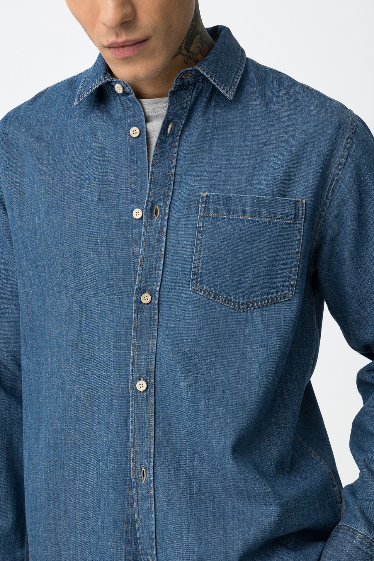 Regular Fit Denim Shirt