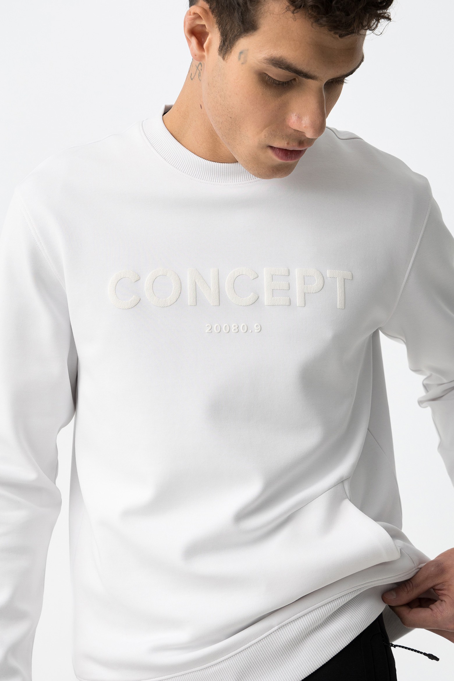 Sweatshirt Estampada com Relevo