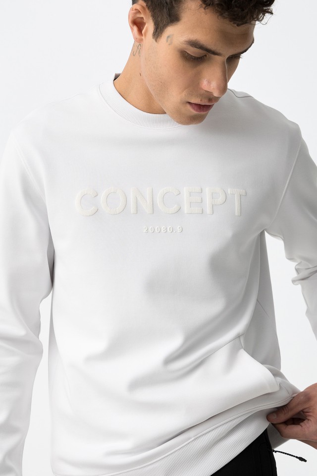 Sweatshirt Estampada com Relevo