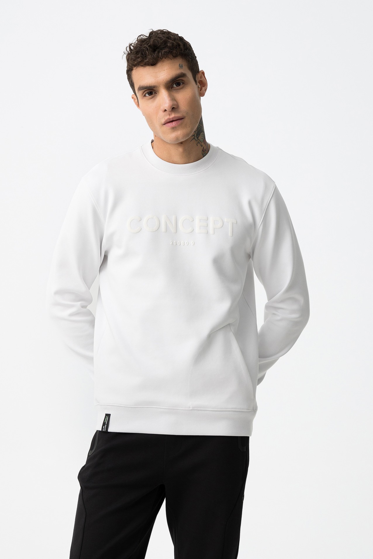 Sweatshirt Estampada com Relevo