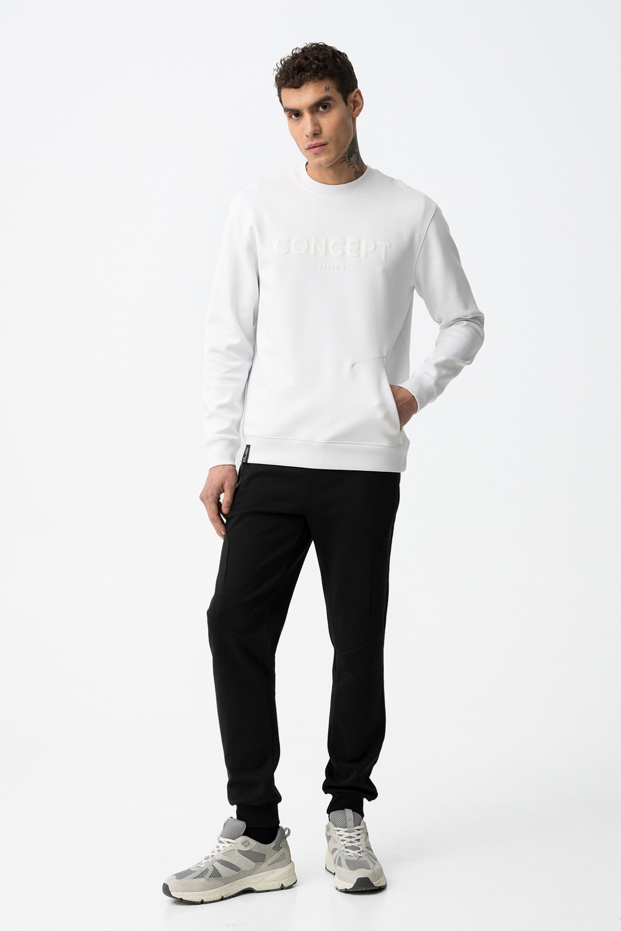 Sweatshirt Estampada com Relevo