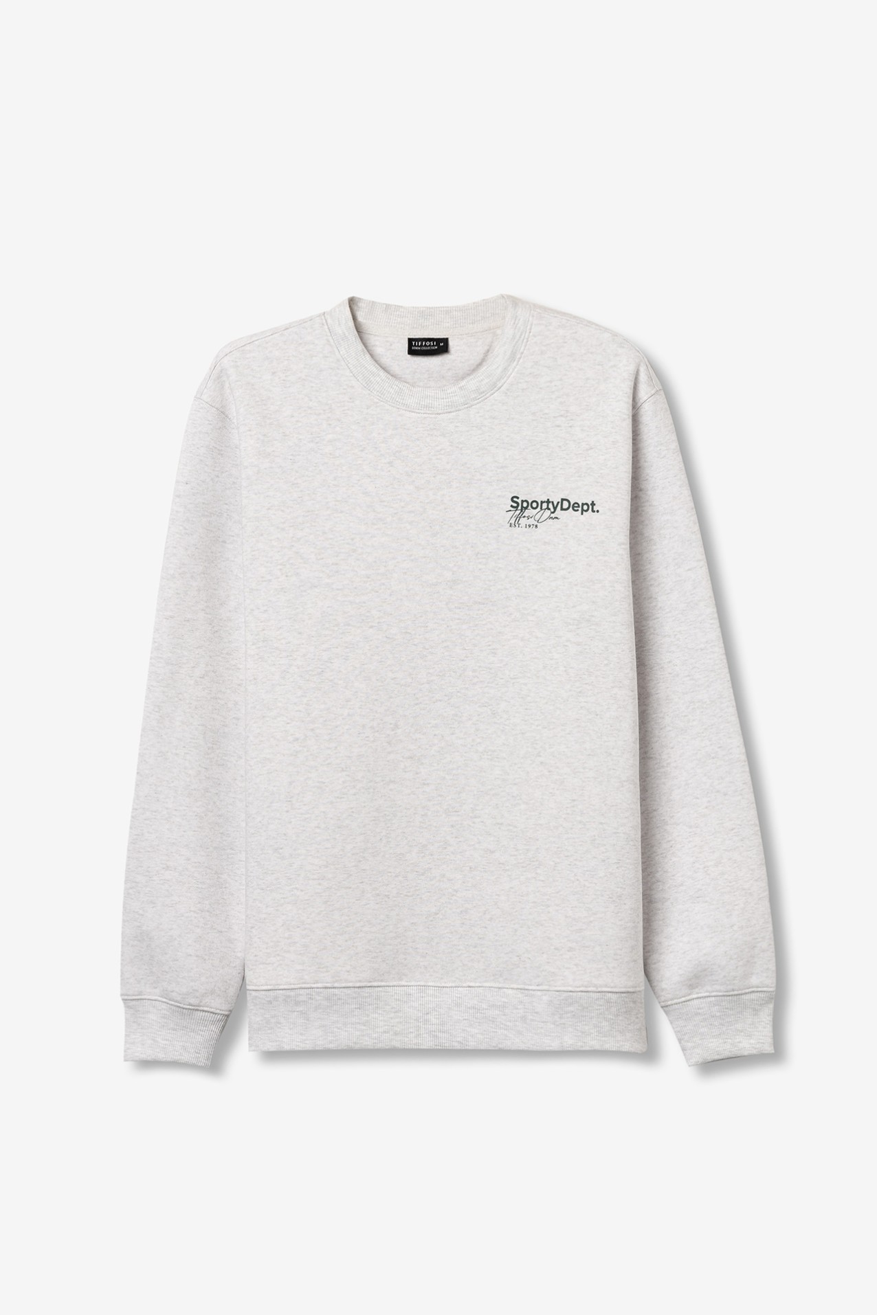 Sudadera Gris blanco melange