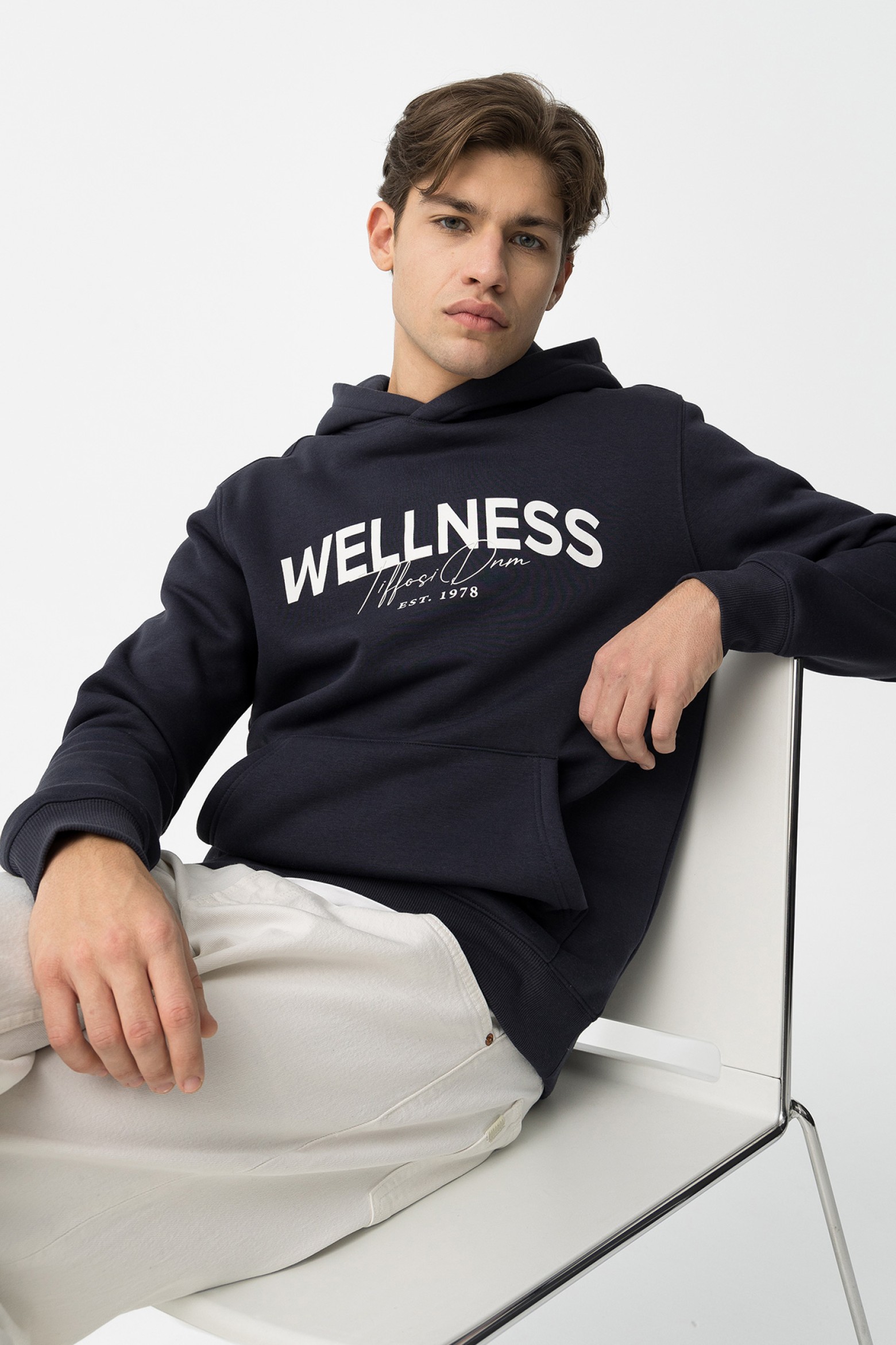 Sudadera Con Capucha Azul