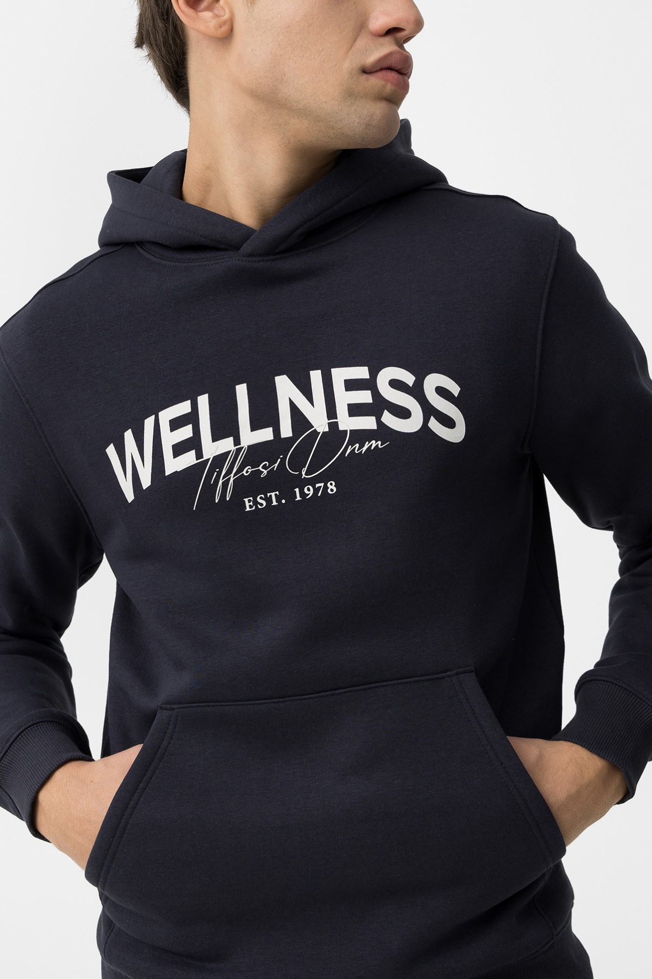 Sudadera Con Capucha Azul