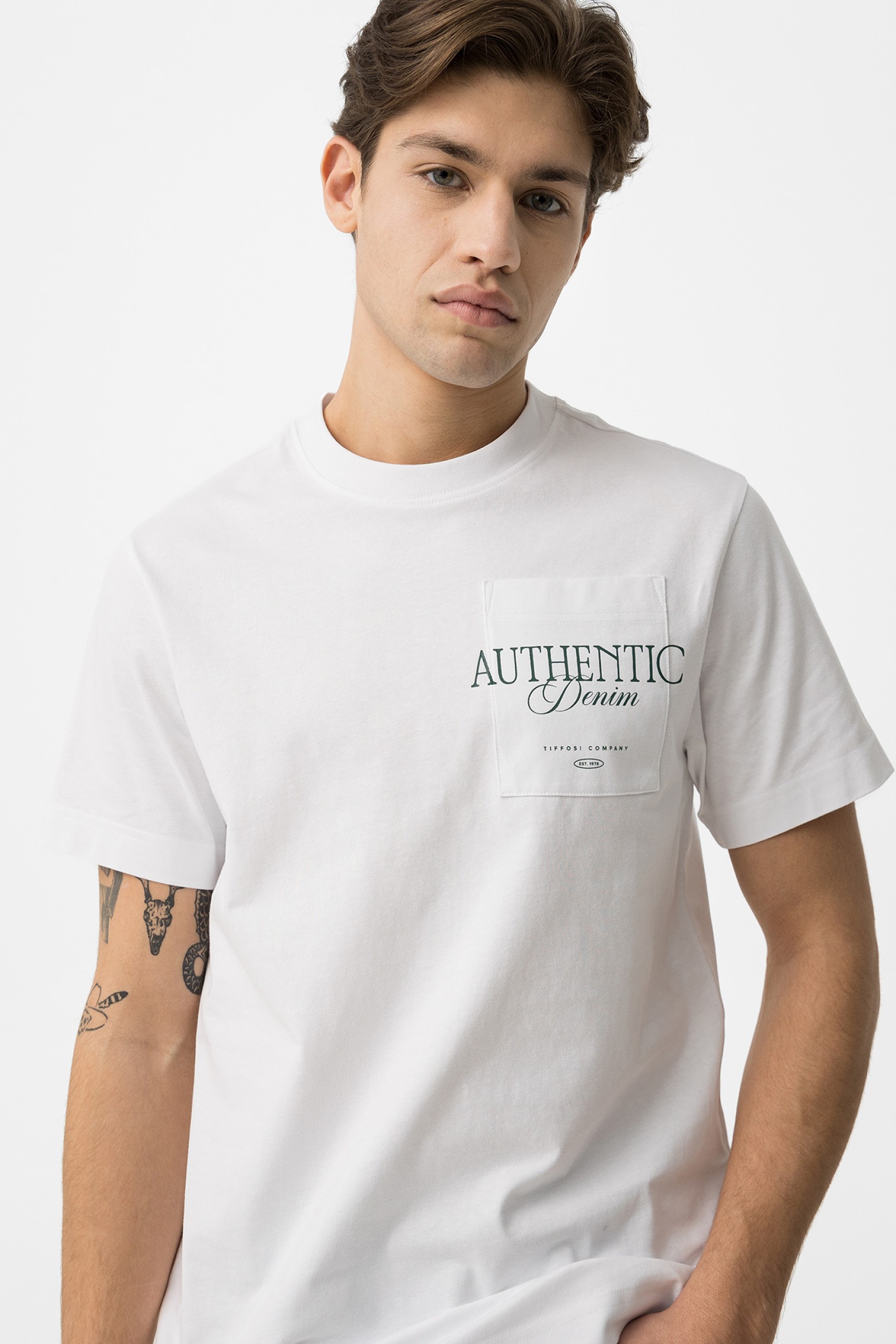 T-shirt Manga Curta Branco