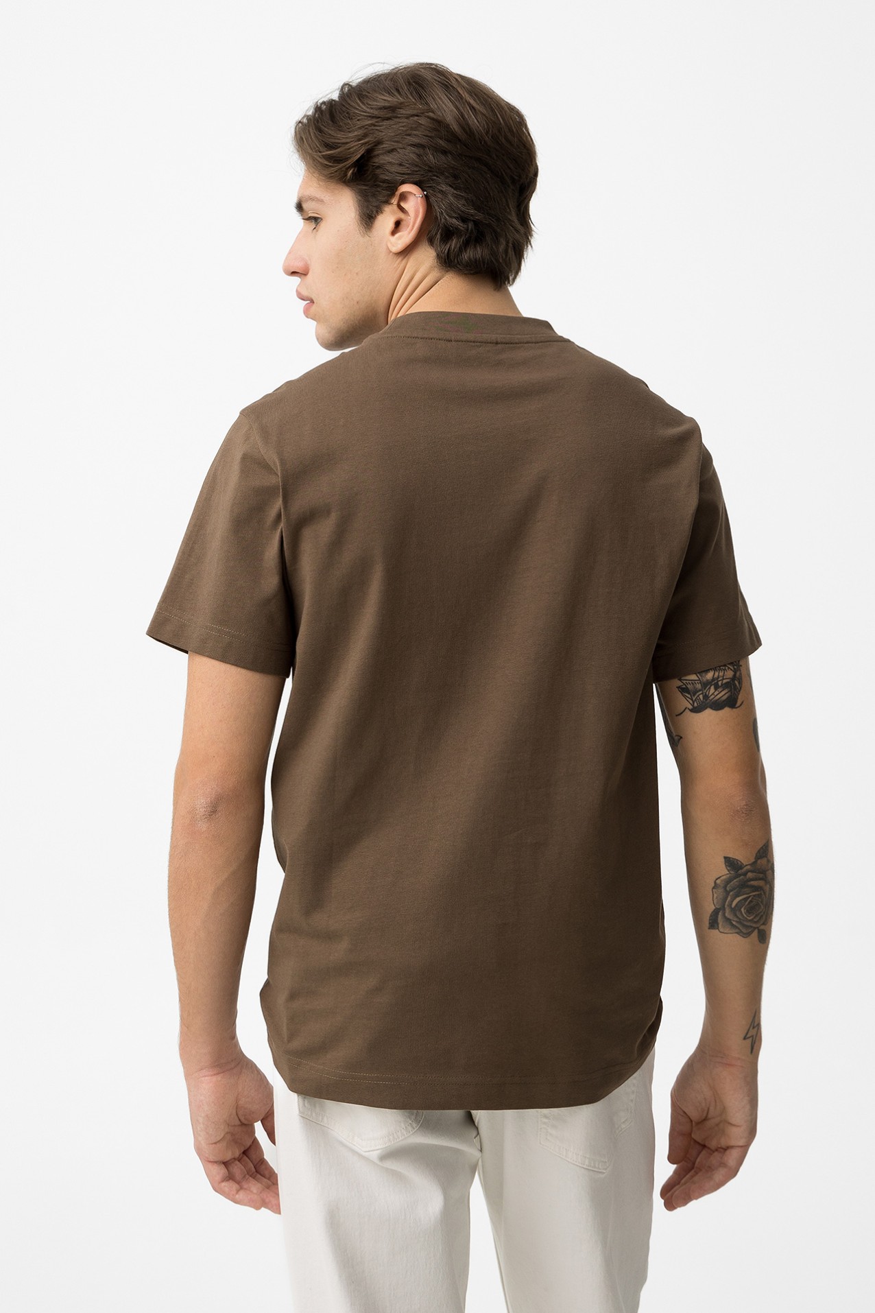 Camiseta Manga Corta Marron