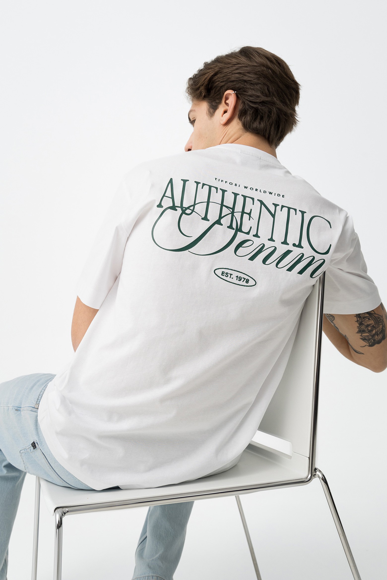 T-shirt Manga Curta Branco