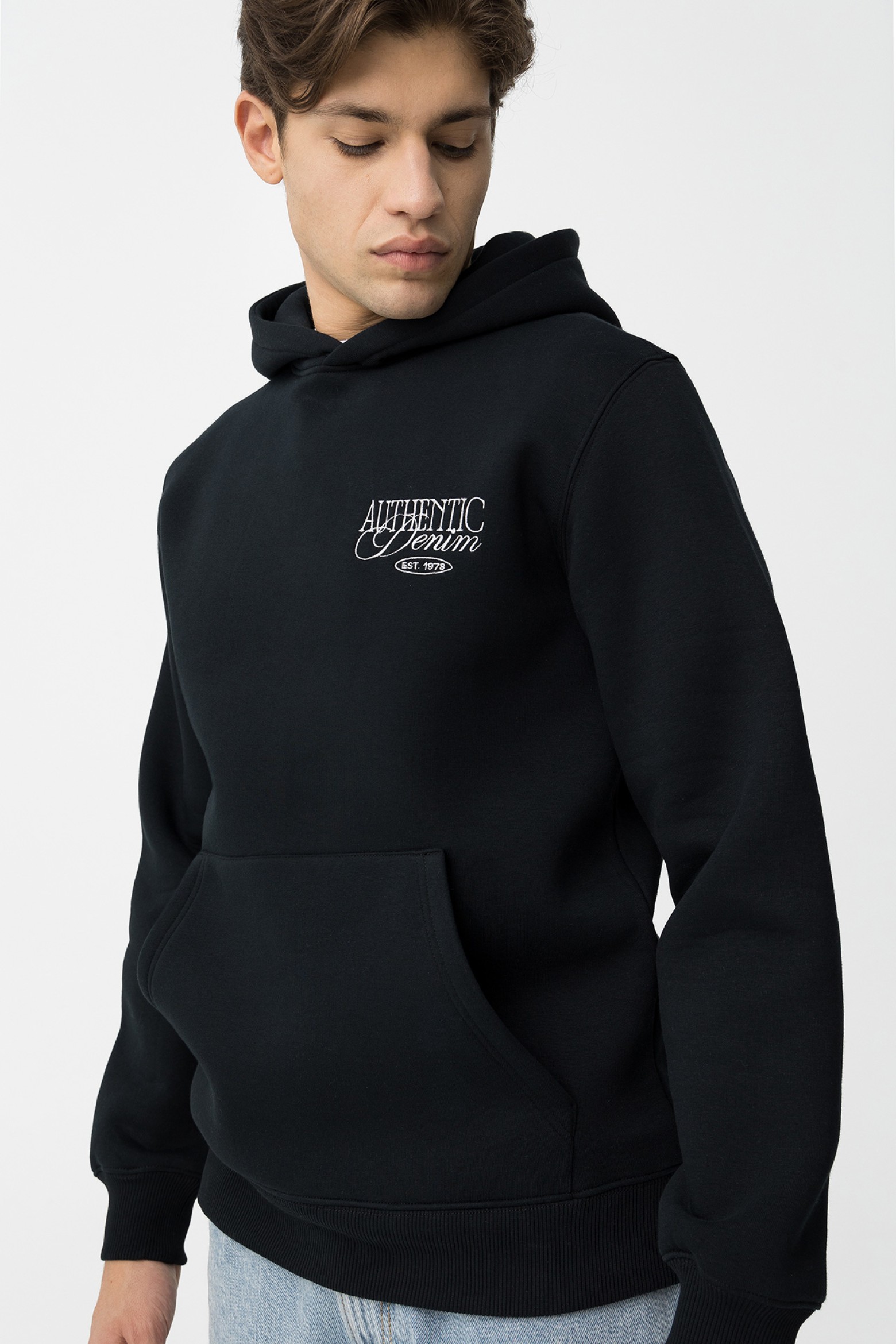 Sudadera Con Capucha Azul