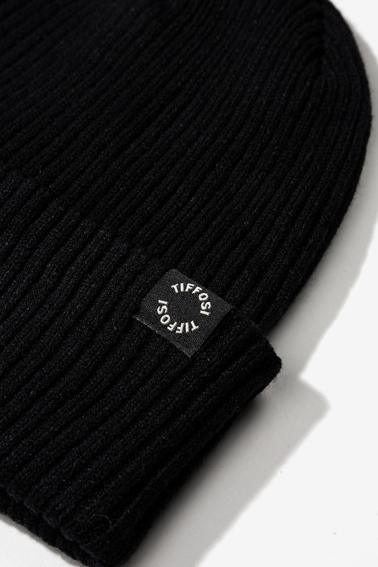 Black Ribbed Beanie