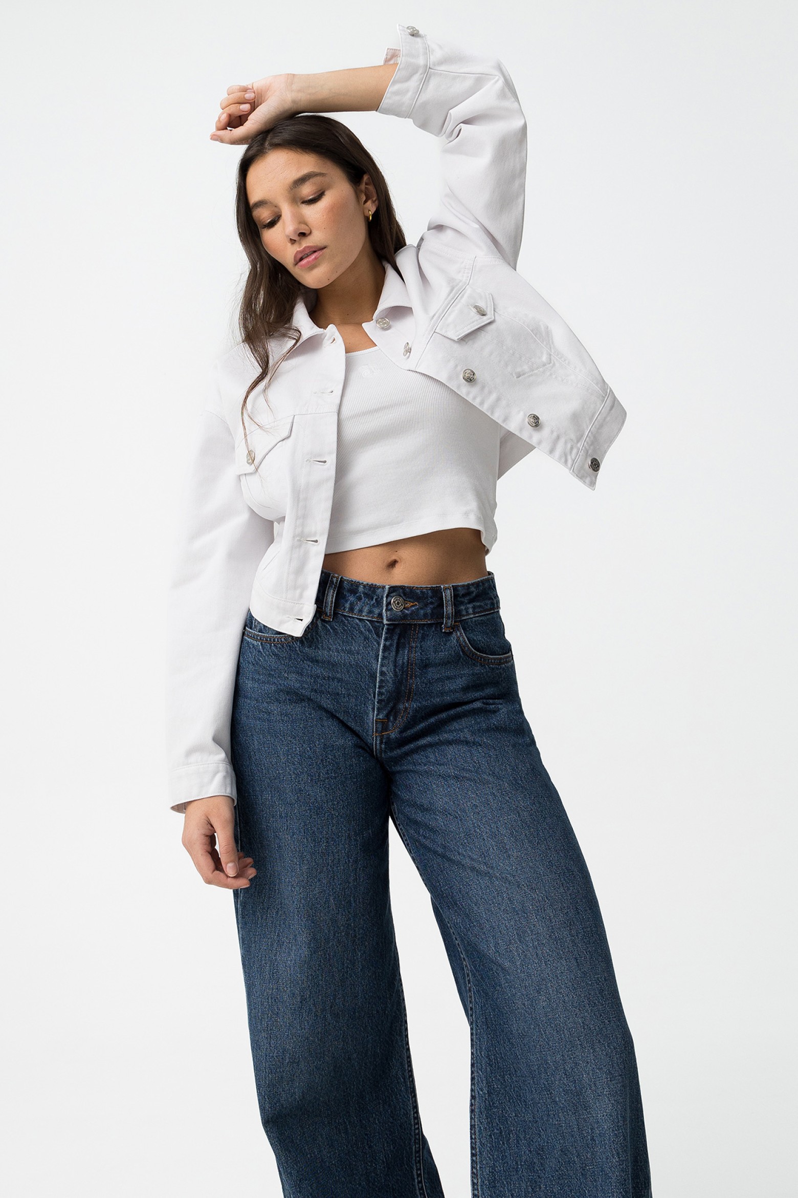 Chaqueta Blanca Cropped