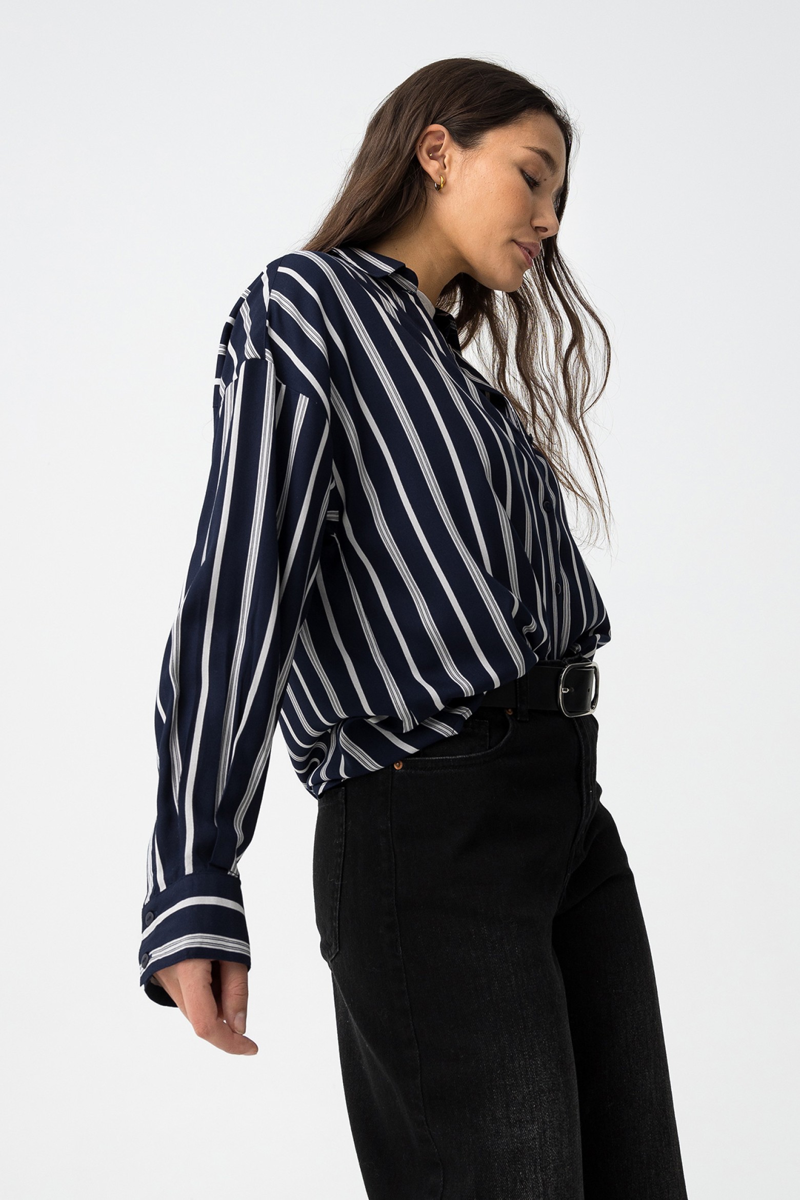 Camisa Manga Larga Azul